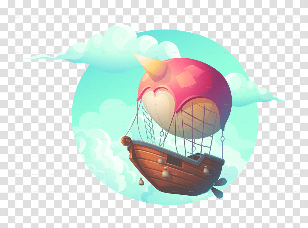 Vector Seamless Illustration Landscape Background Vector Graphics, Sphere, Astronomy, Parachute, Outer Space Transparent Png