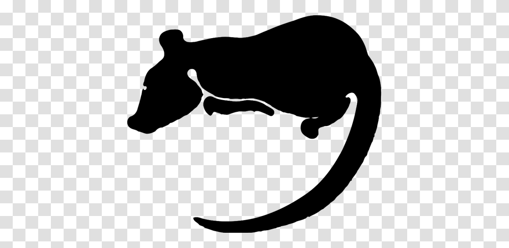 Vector Silhouette Clip Art Of Rat, Gray, World Of Warcraft Transparent Png