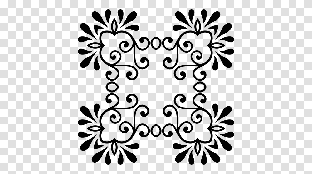 Vector Silhouette Flowery Decor, Nature, Outdoors, Outer Space, Astronomy Transparent Png