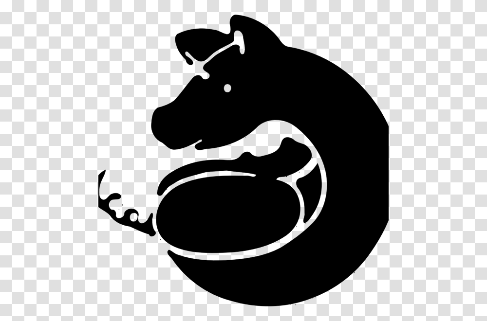 Vector Silhouette Illustration Of Pig Portable Network Graphics, Gray, World Of Warcraft Transparent Png