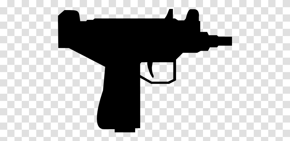 Vector Silhouette Of Uzi Gun Silhouette, Gray, World Of Warcraft Transparent Png