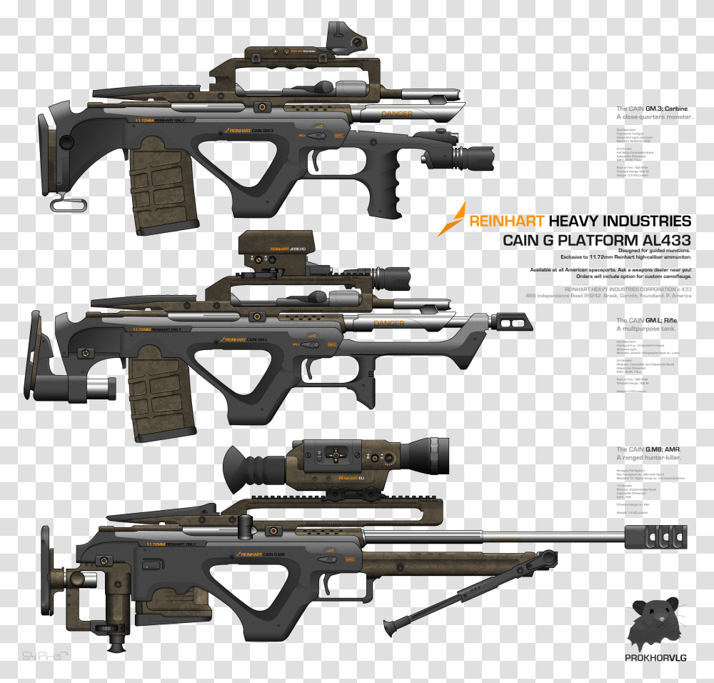 Vector Sniper Rifle Modular Rifle Concept Art, Weapon, Weaponry, Gun, Armory Transparent Png