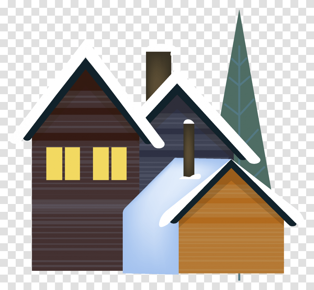 Vector Snow Snowing Reflection And Image, Housing, Building, Cross Transparent Png