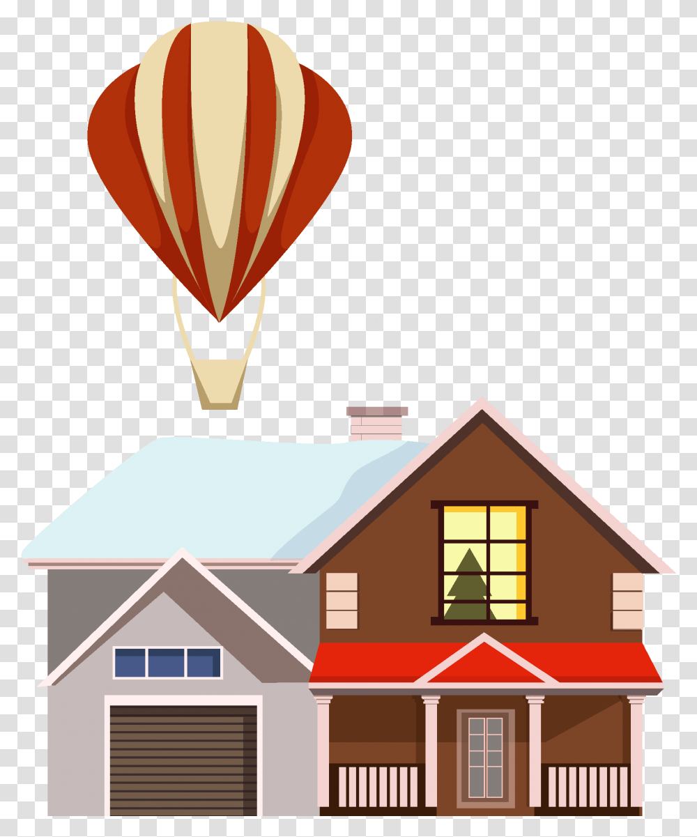 Vector Snow Snowing Reflection And Image, Housing, Building, Hot Air Balloon, Aircraft Transparent Png