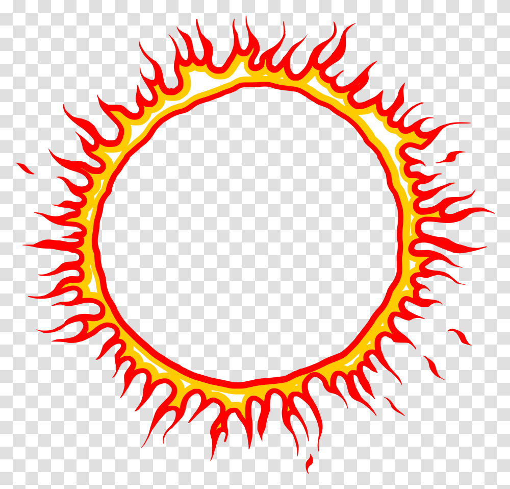 Vector Svg Cartoon Circle Of Fire, Nature, Outdoors, Light, Text Transparent Png