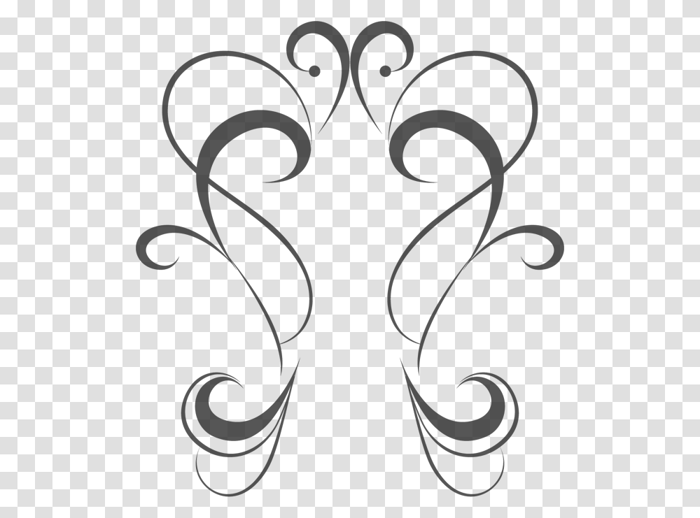 Vector Swirl, Stencil Transparent Png