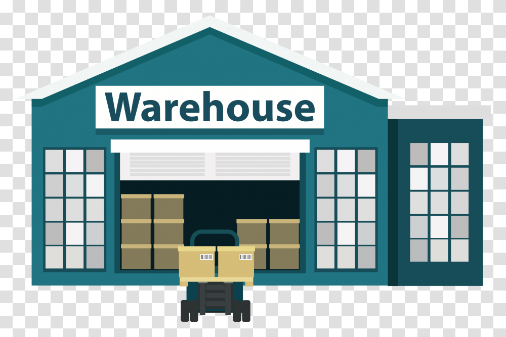 Vector System Warehouse Management Warehouse, Postal Office, Building, Clinic, Shop Transparent Png