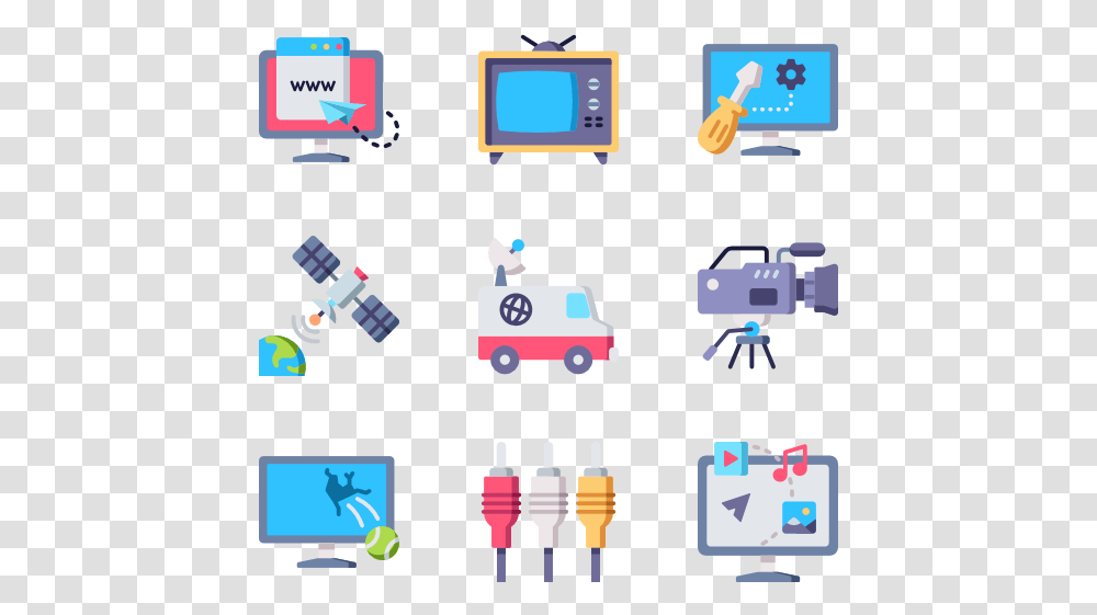 Vector Television Led Tv Icon, Network, Monitor, Screen, Electronics Transparent Png