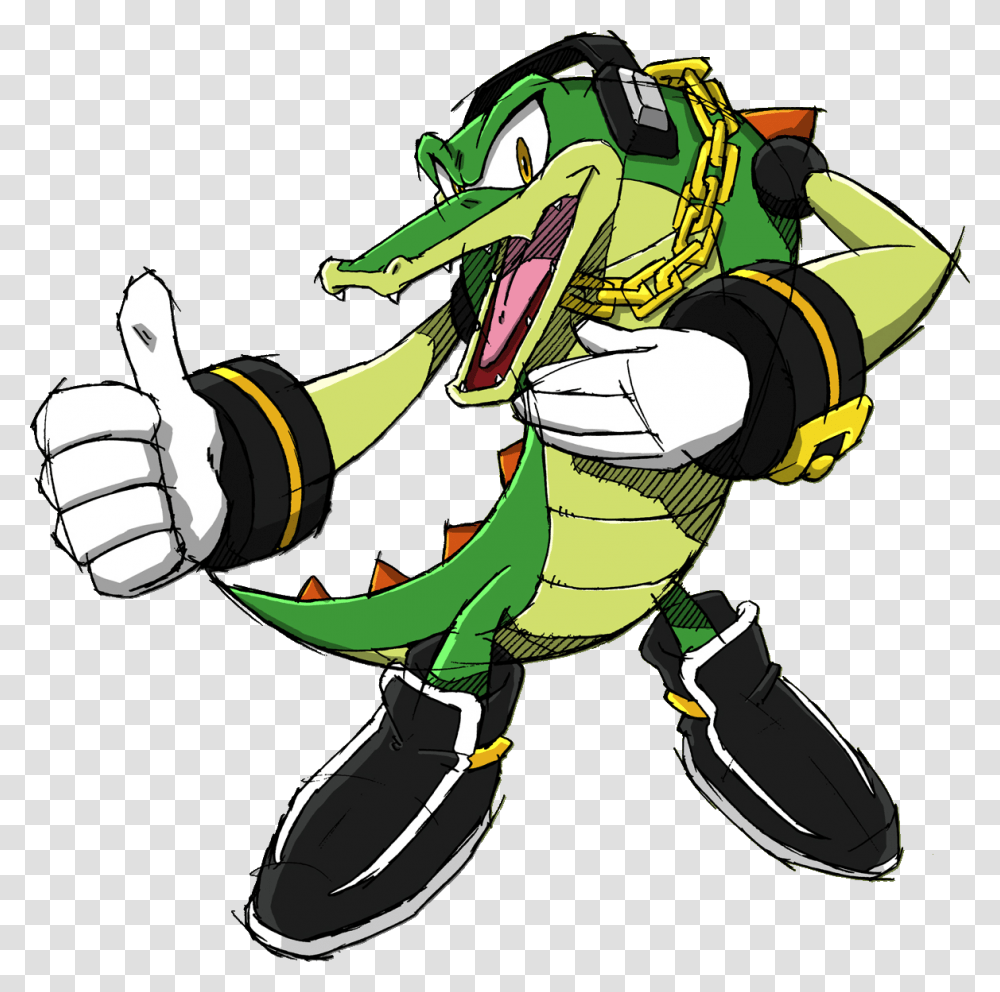 Vector The Buaya Sketch Sonic Channel Vector The Crocodile, Hand, Ninja, Fist, Finger Transparent Png