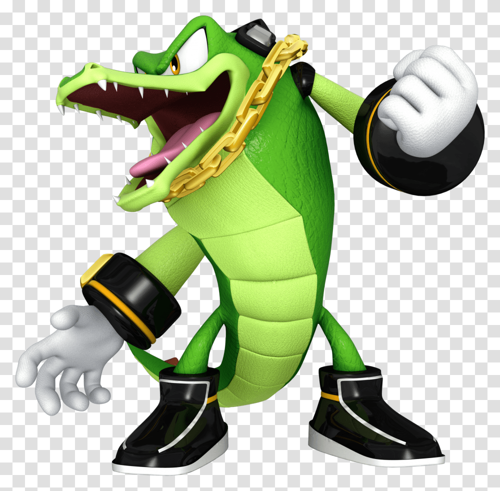 Vector The Crocodile, Toy, Hand, Mascot, Robot Transparent Png