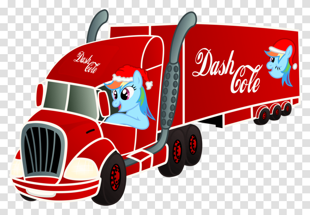 Vector Truck Simple Coca Cola, Vehicle, Transportation, Fire Truck, Beverage Transparent Png