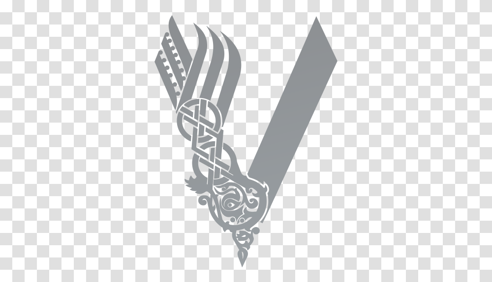 Vector Viking Vikingos Vikings V Hd Logo, Chain, Hook, Stencil Transparent Png