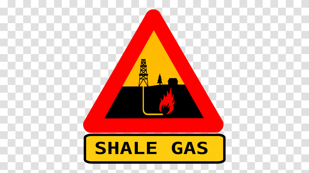 Vector Warning Sign For Shale Gas Fracking, Road Sign, Triangle Transparent Png