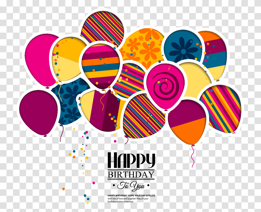 Vector Wedding Greeting Birthday Invitation Cake Balloons Background Birthday Vector, Pattern, Floral Design Transparent Png