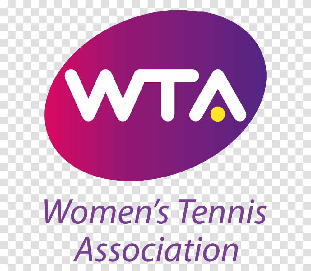 Vector Women Logo Picture 1560400 Wta Women Tennis Association Logo, Purple, Label, Text, Poster Transparent Png