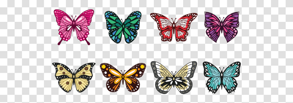 Vectores En Mariposas, Pattern, Stained Glass, Wristwatch Transparent Png