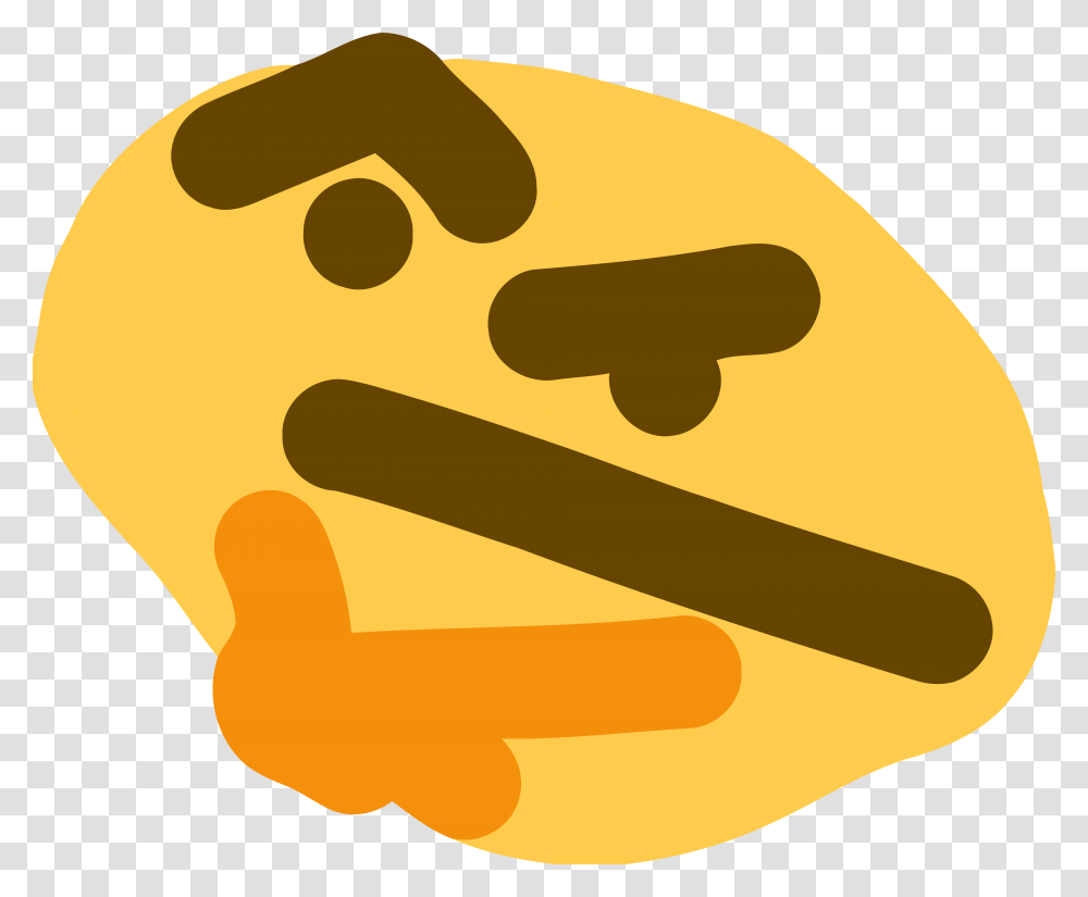 Vectorized Thonk Thinking, Food, Icing, Cream Transparent Png