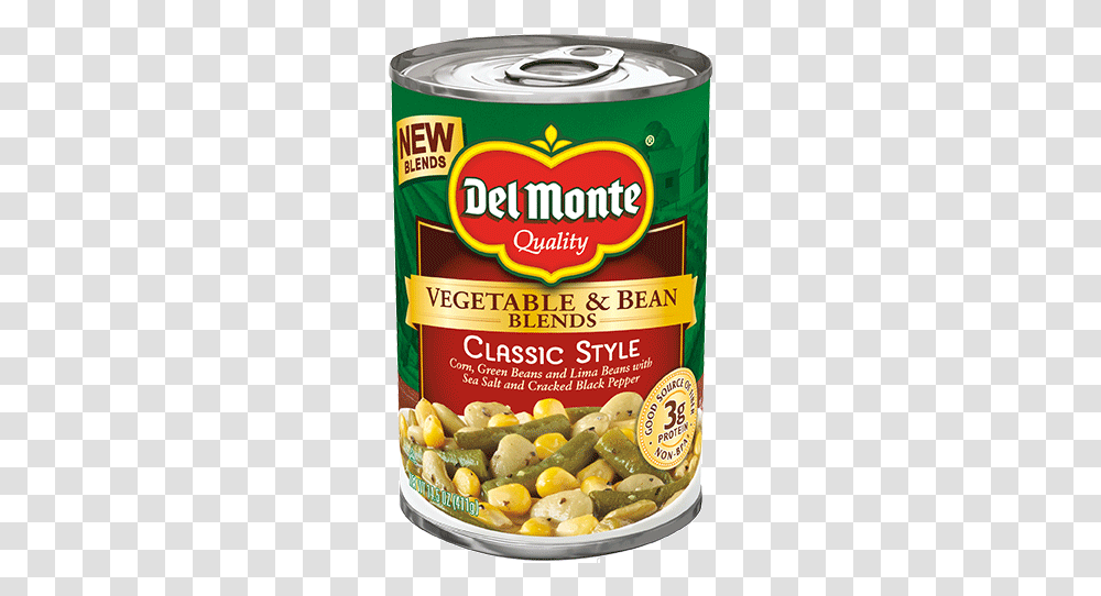 Veg Amp Bean Blends Classic Style Del Monte French Green Beans, Food, Plant, Tin, Can Transparent Png