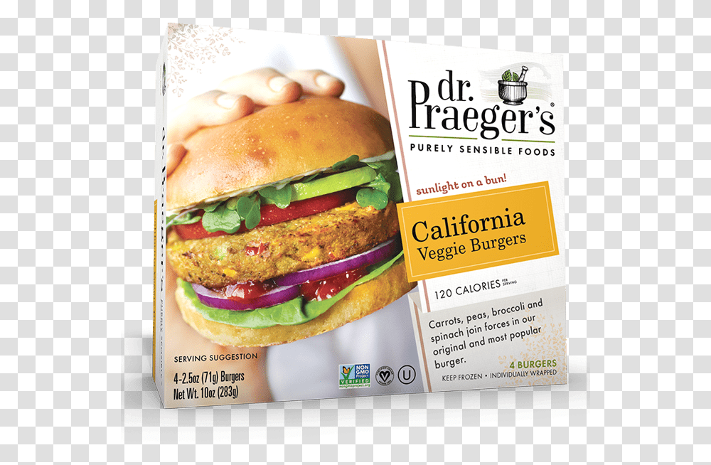 Veg Burger Dr Praeger's Veggie Burgers, Food, Advertisement, Flyer, Poster Transparent Png