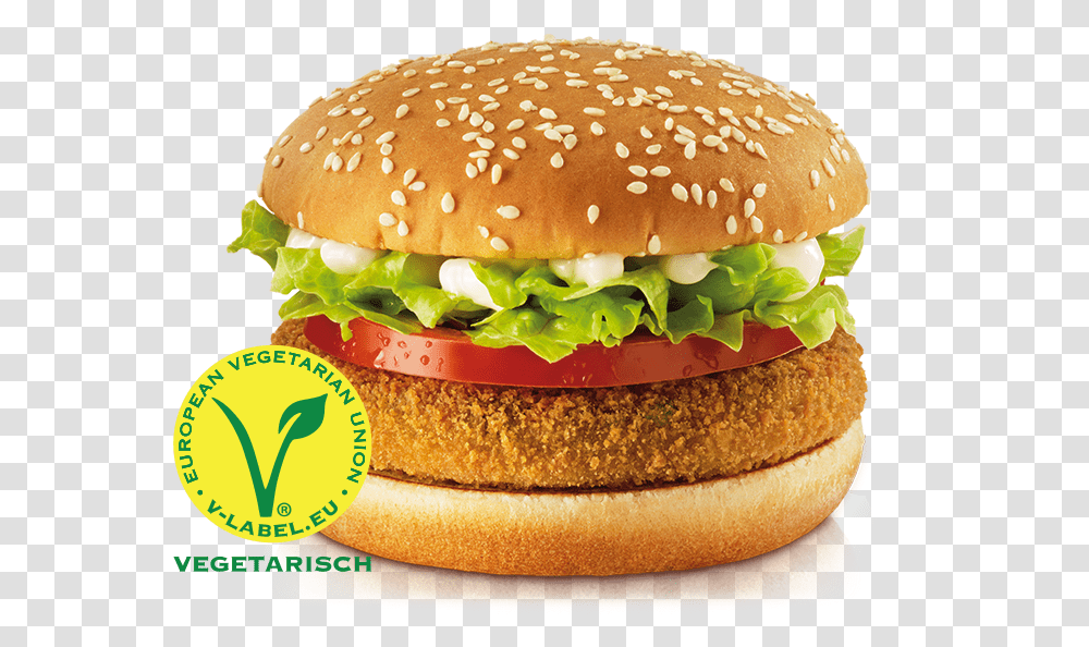 Veg Burger Spicy Vegetable Deluxe Mcdonalds, Food Transparent Png