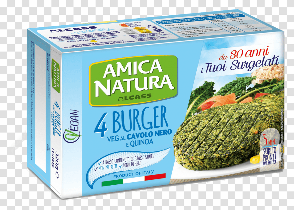 Veg Burger With Black Cabbage And Quinoa Broccoli, Plant, Food, Flyer, Meal Transparent Png