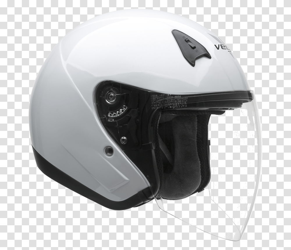 Vega Deluxe Open Face Helmet Full Face Visor Motorcycle Helmet, Apparel, Crash Helmet Transparent Png