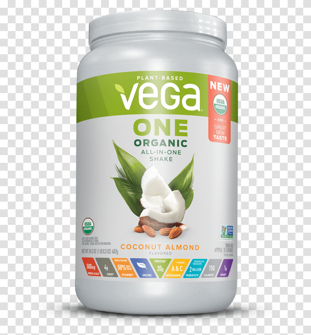 Vega One Protein Powder, Plant, Food, Vegetable, Yogurt Transparent Png