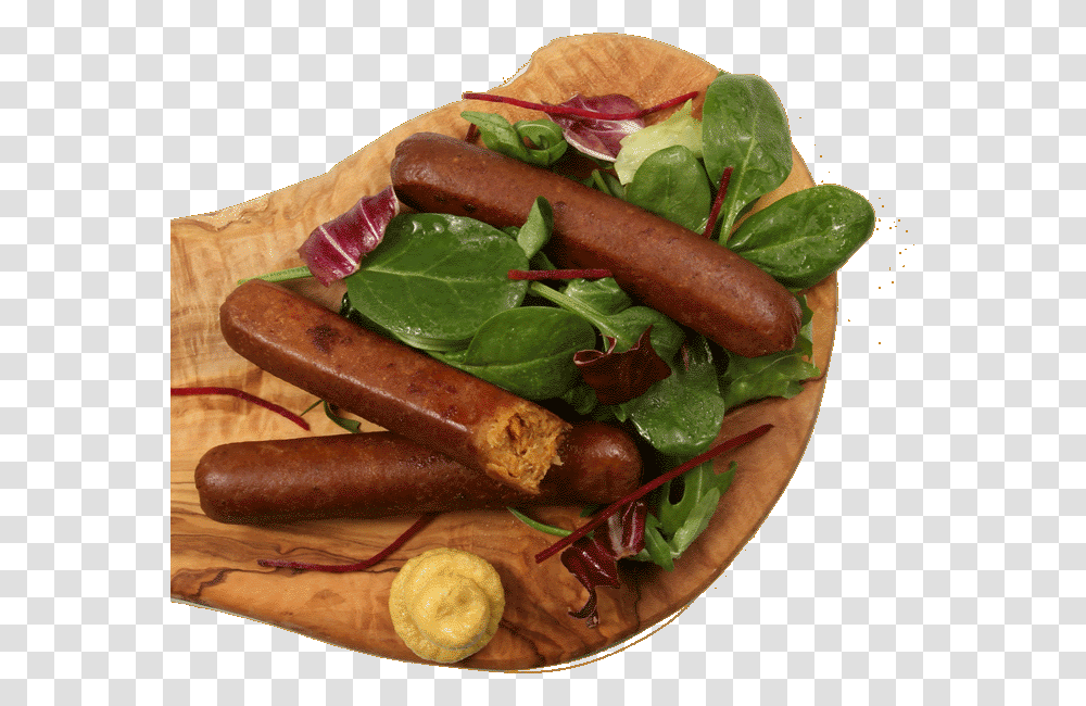 Vegan Breakfast Sausage Cervelat, Hot Dog, Food, Burger, Plant Transparent Png