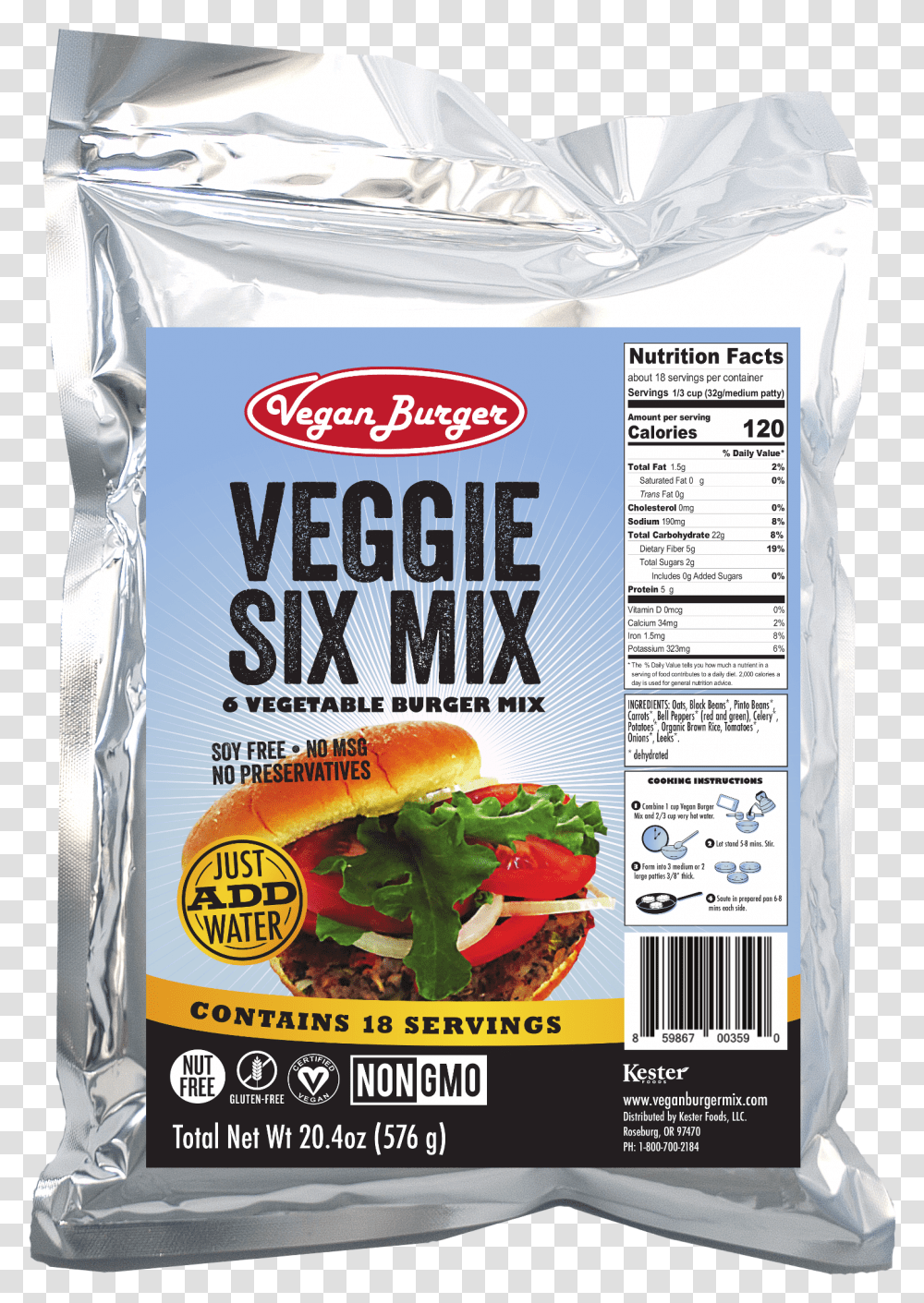 Vegan Burger Burger Mix Veggie Six Mix Veggie Burger Mix, Label, Plant, Food Transparent Png