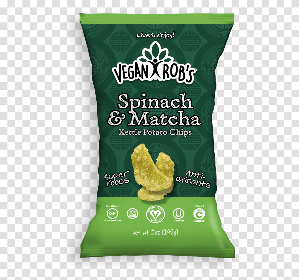 Vegan Spinach Matcha Kettle Chips Large Vegan Rob's Brussel Sprout Puffs, Food, Plant, Sponge, Pickle Transparent Png