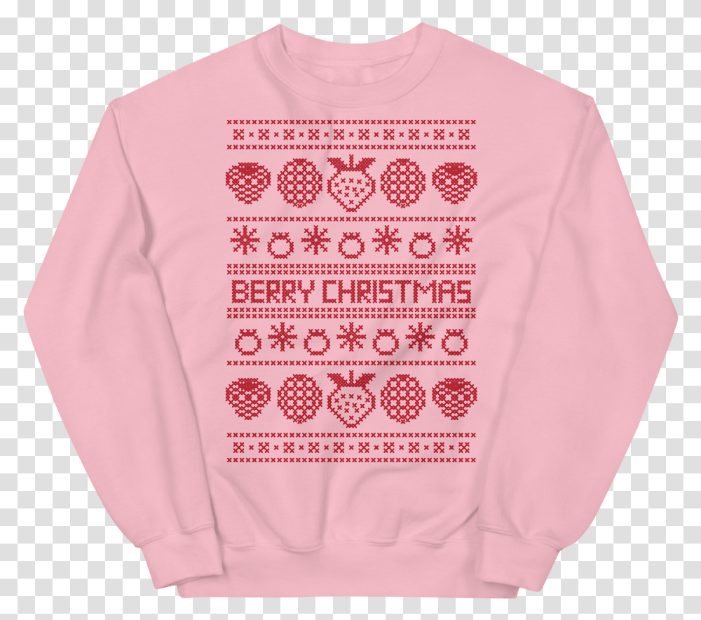 Vegan Ugly Christmas Sweater Berry Christmas Pink Ugly Christmas Sweater, Clothing, Apparel, Sweatshirt, Hoodie Transparent Png
