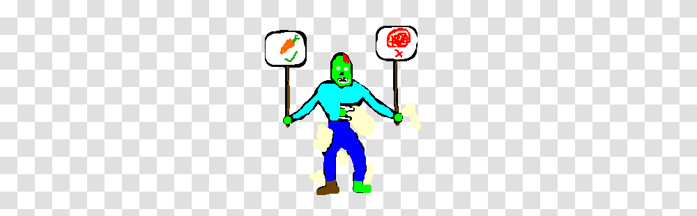 Vegan Zombie Protests The Eating Of Brains, Person, Juggling, Elf, Performer Transparent Png