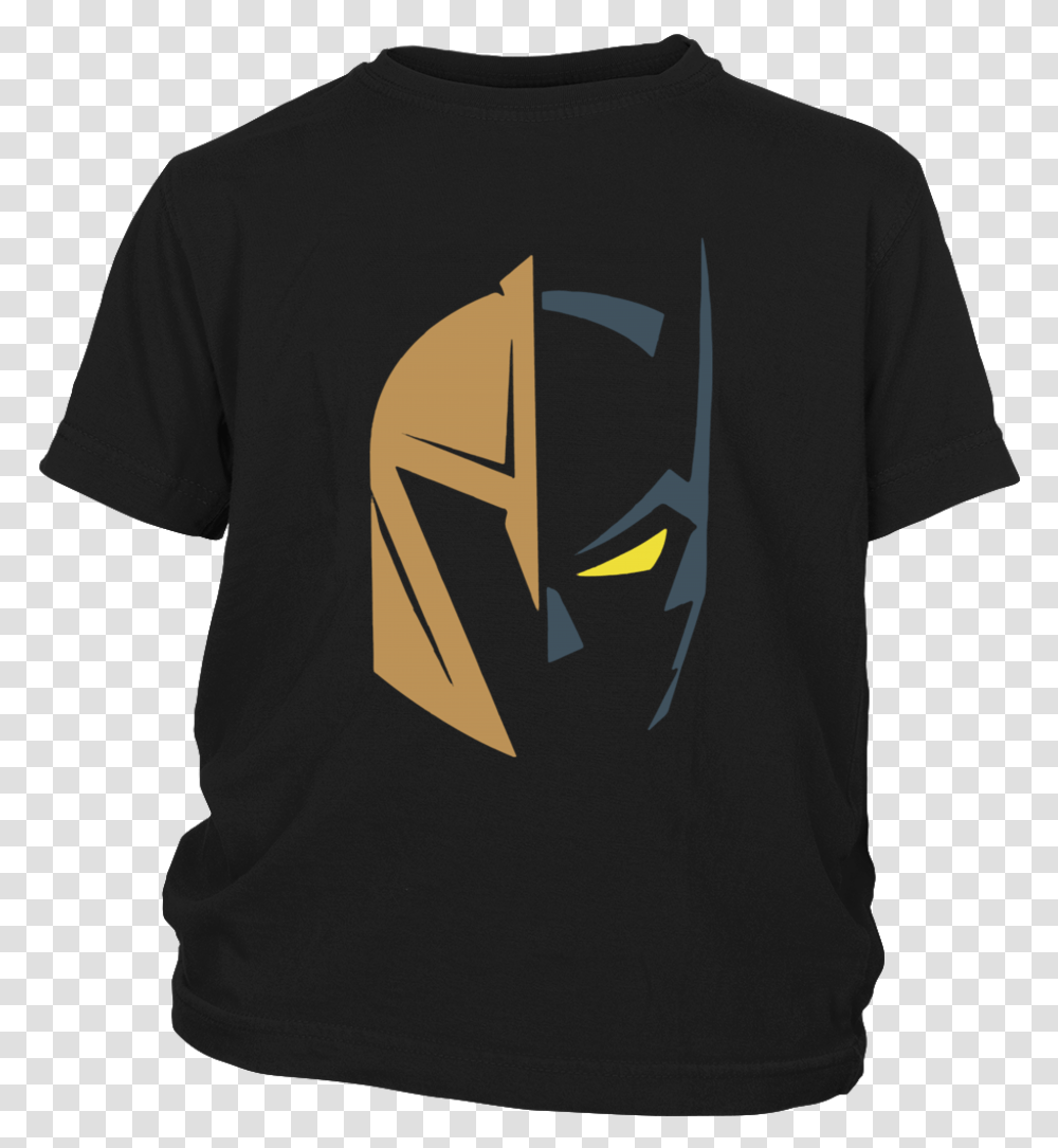Vegas Golden Knights Logo And Batman The Dark Knight Batman Golden Knights, Apparel, T-Shirt, Sleeve Transparent Png