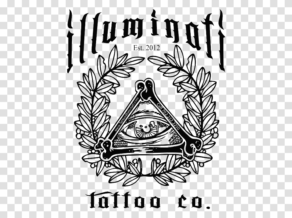 Vegas Vector Tattoo Illuminati Tattoo, Floral Design, Pattern Transparent Png