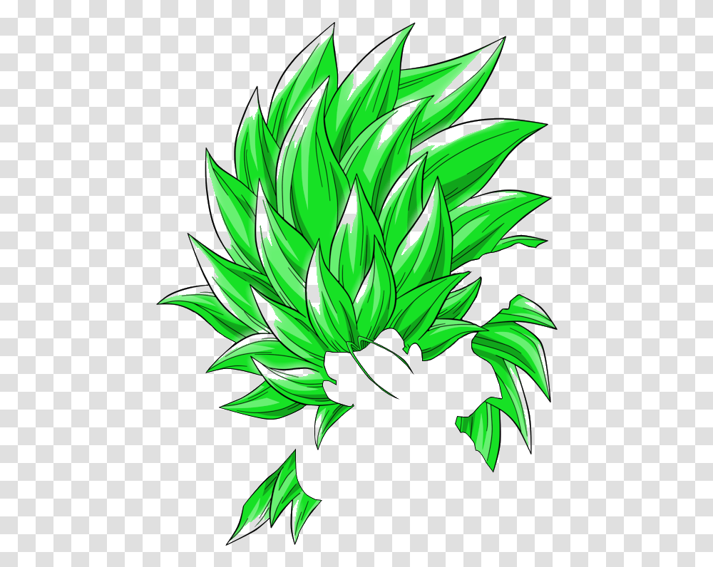 Vegeta Clipart Super Saiyan 3 Hair, Plant, Green, Floral Design Transparent Png