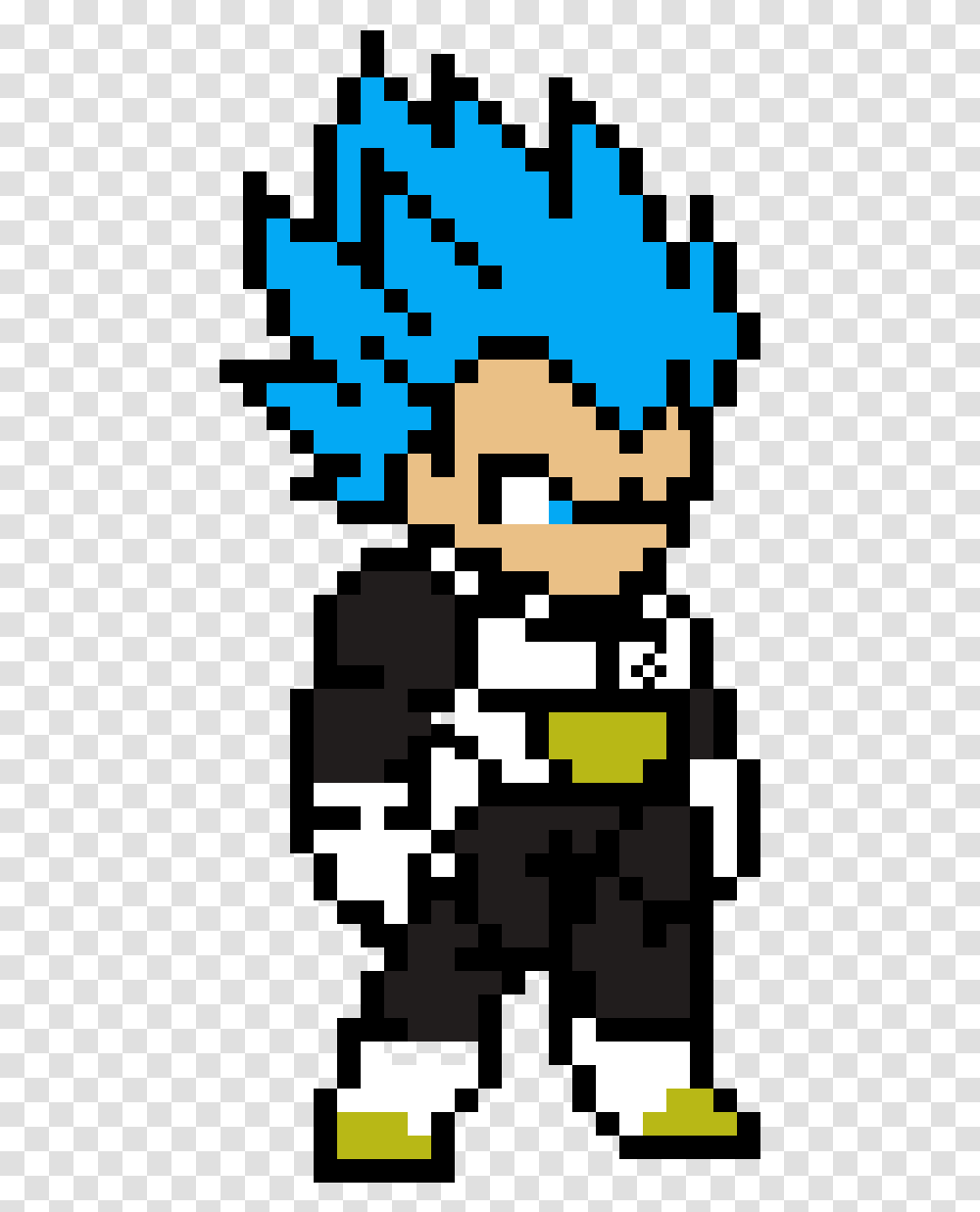 Vegeta Minecraft Pixel Art, Rug, Pac Man Transparent Png