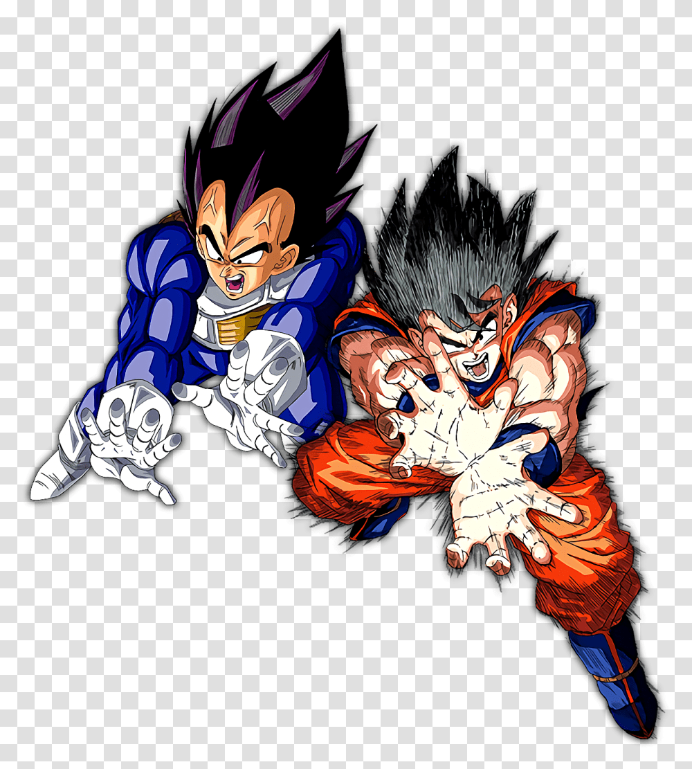 Vegeta Saiyan Saga Goku And Vegeta Dragon Ball Z, Comics, Book, Costume, Person Transparent Png