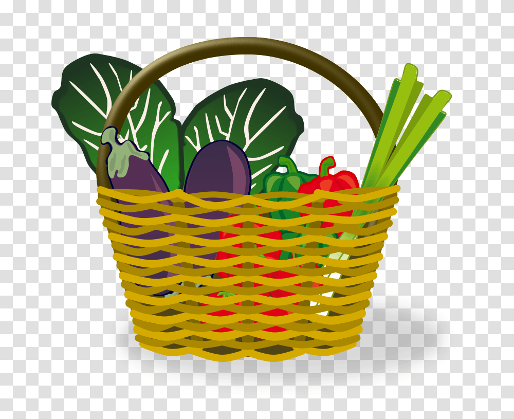 Vegetable Basket Cliparts, Shopping Basket Transparent Png