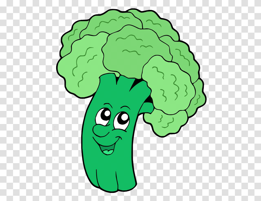 Vegetable Clipart Celery Cute Broccoli With Background, Plant, Food, Cauliflower Transparent Png