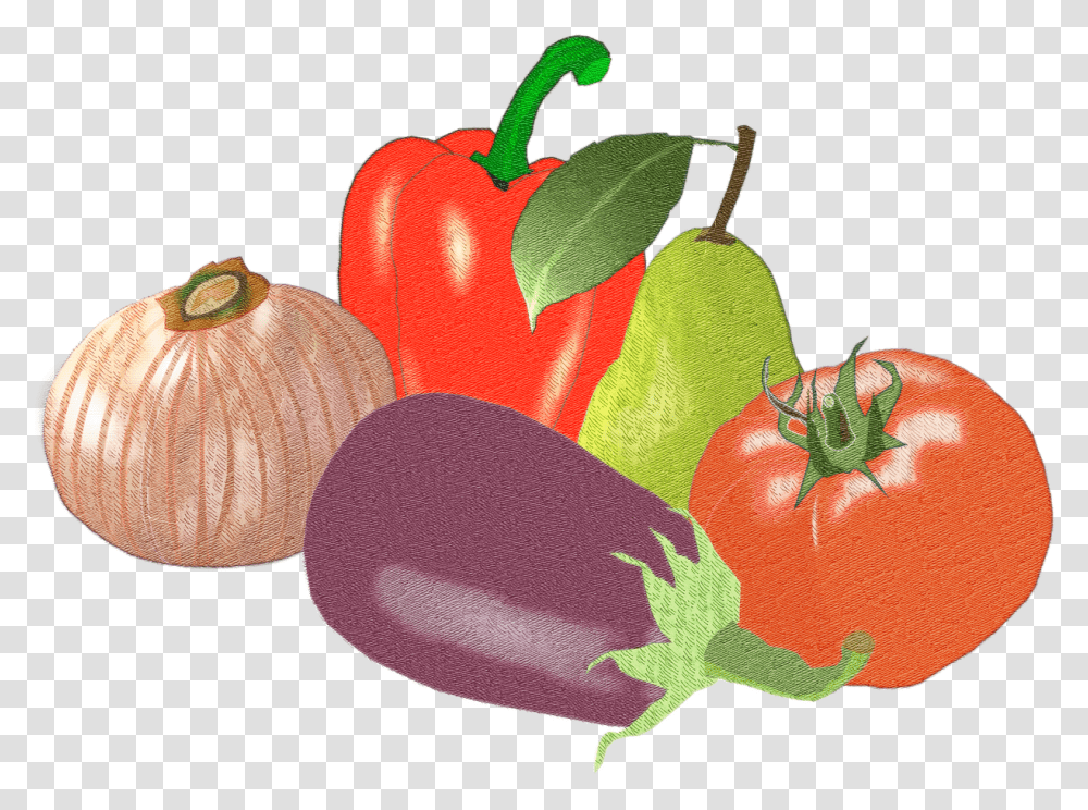 Vegetables Fruit Picnic Free Picture Frutas Y Verduras, Plant, Food, Pepper, Bell Pepper Transparent Png