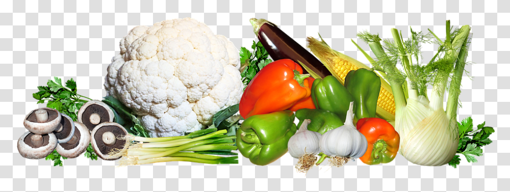 Vegetables Mixed Food Cooking Vegetarian Healthy Cauliflower, Plant, Pepper Transparent Png