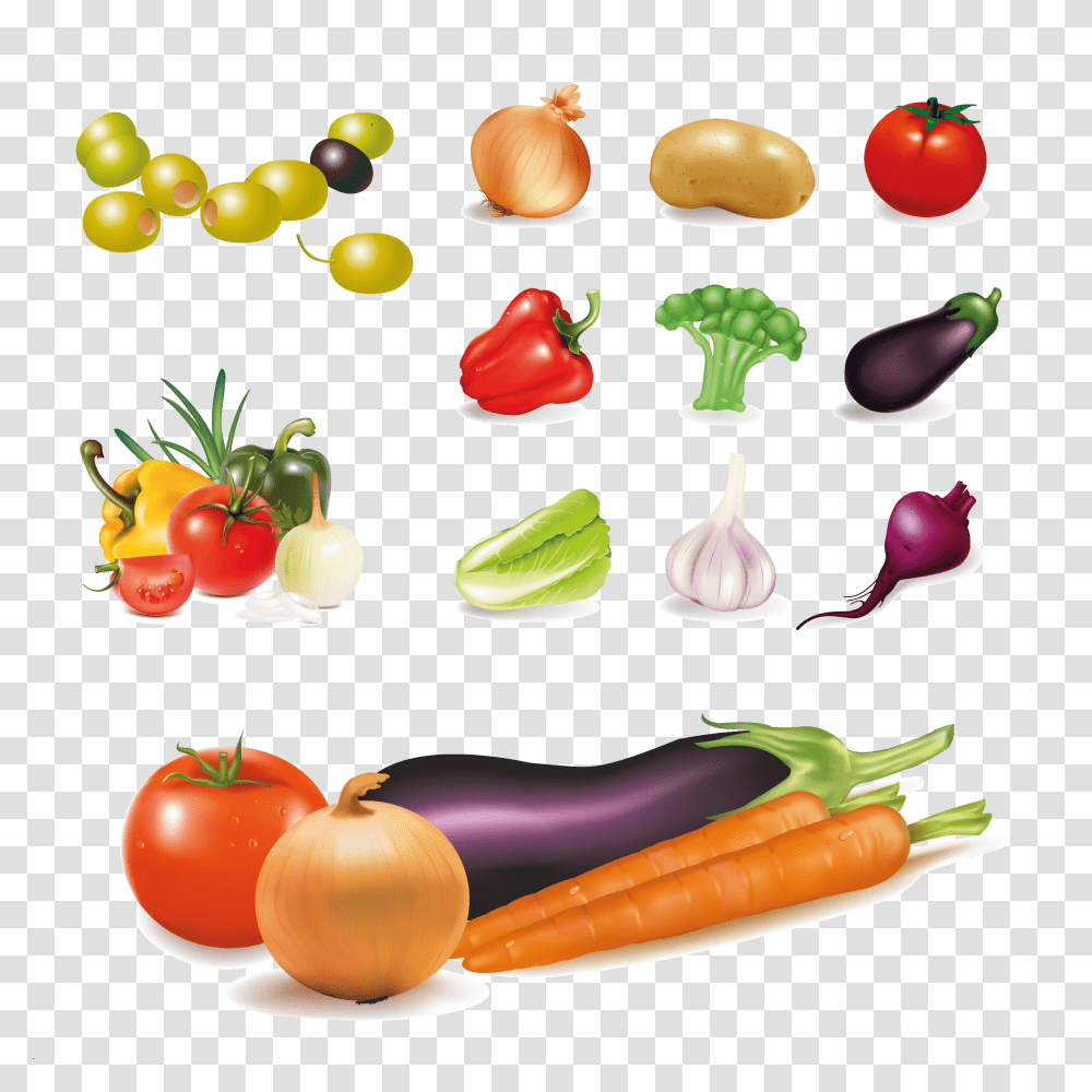Vegetables Vector Free, Plant, Food, Tomato, Pepper Transparent Png