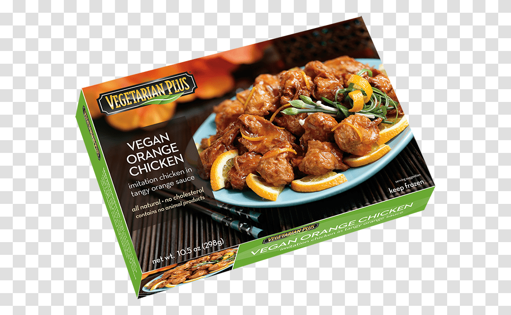 Vegetarian Plus Vegan Orange Chicken, Food, Advertisement, Flyer, Poster Transparent Png