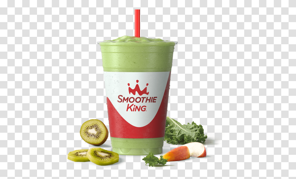 Veggie Apple Kiwi Kale Smoothie King Hiit Fit Smoothie King, Juice, Beverage, Drink, Plant Transparent Png