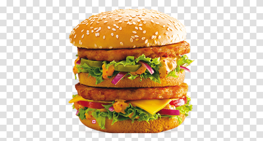 Veggie Burger Clipart Mcdonalds Burger Chicken Maharaja Mac Meal L, Food, Sandwich Transparent Png