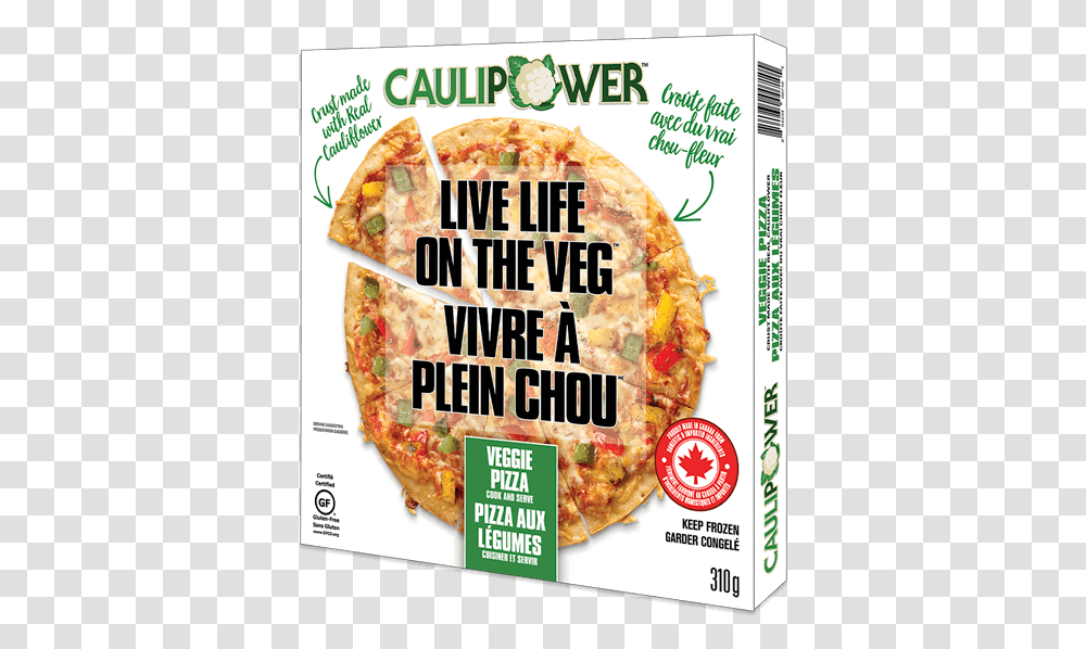 Veggie Caulipower Pizza Packaging California Style Pizza, Poster, Advertisement, Flyer, Paper Transparent Png