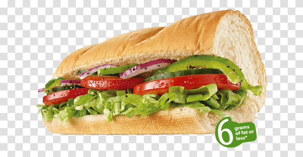 Veggie Delight Subway, Burger, Food, Sandwich, Hot Dog Transparent Png