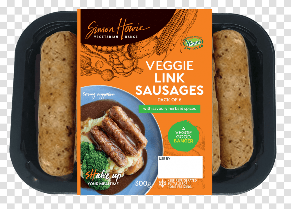 Veggie Link Sausages Bread, Food, Toast, French Toast, Lunch Transparent Png