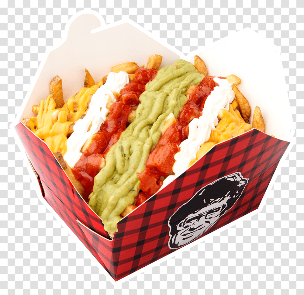 Veggie Rainbow Smokes Poutinerie, Hot Dog, Food, Fries Transparent Png