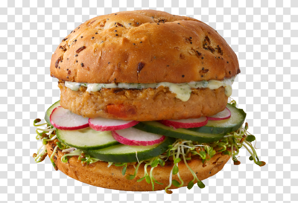 Veggiepatty Portabella Sideview Knockout Cheeseburger, Food, Bun, Bread Transparent Png